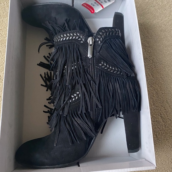 Sam Edelman Kaleb Fringe Suede Boots. Size 5. - Picture 9 of 15